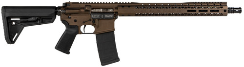 Black Rain Ordnance BROSSPMB 5.56 NATO Semi-Auto AR-15 Rifle with 16-inch Chrome Moly Barrel and Midnight Bronze Cerakote Finish
