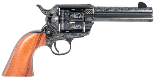 PIETTA HF45LLE434NMBW Great Western II Engraved .45 Colt Single Action Revolver, 4.75-inch Barrel
