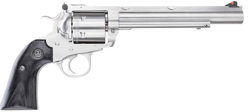 Ruger Super Blackhawk Hunter Large Frame Revolver in 44 Special with 7.5-inch Satin Stainless Barrel and Bisley Black Laminate Grips