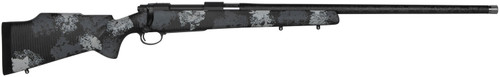 Nosler 46348 M48 Long-Range Carbon 300 Win Mag 4+1 26" Carbon Fiber Wrapped Barrel, Sniper Gray Cerakote Steel, Elite Midnight Camo Manners MCS-T Elite Tac Stock