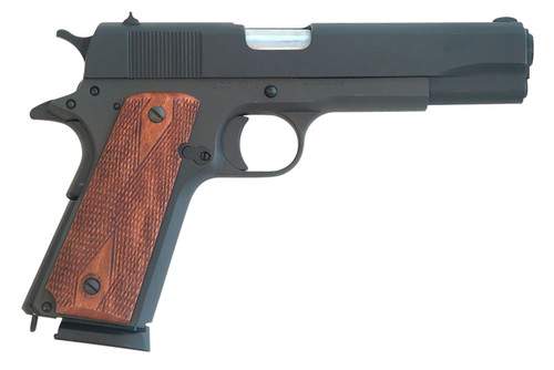 Cimarron 1911 .45 ACP Pistol with Black Parkerized Finish and Checkered Walnut Grips