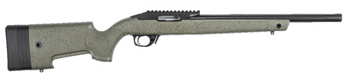 Bergara Rifles BXR001 Semi-Auto .22 LR Rifle with 16.5-Inch Fluted Barrel and Green Synthetic Stock
