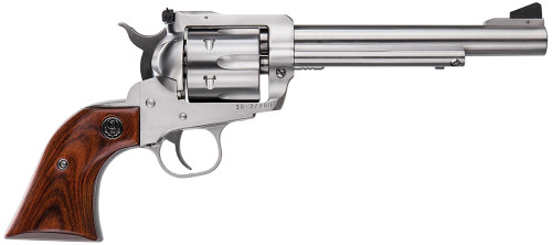 Ruger Blackhawk .357 Magnum Revolver with 6.5-inch Satin Stainless Steel Barrel and Hardwood Grip