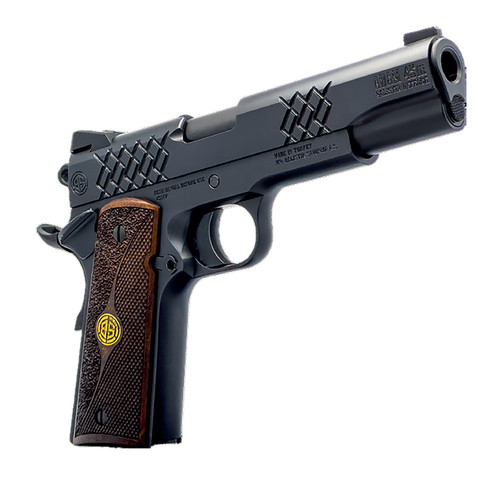 Breda/Dickinson Adam 1911 Full Size 45 ACP Pistol with Matte Black Finish and Wood Grips