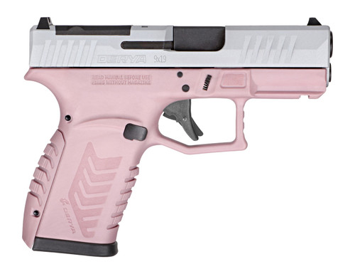 DERYA Firearms DY9Z.PINKS.TR 9mm Pistol with Pink and Silver Finish