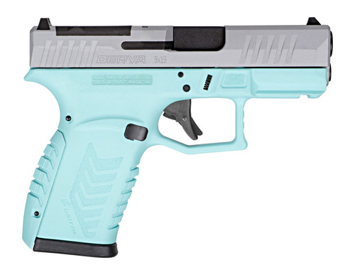 DERYA Firearms DY9Z.BLUES.TR 9mm 3.5-inch Barrel with 15 Rounds Blue/Silver Finish
