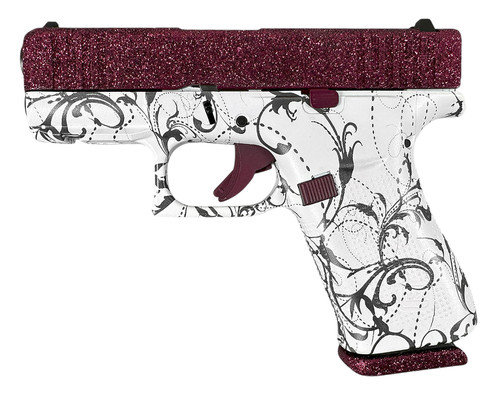 Glock PX4350204NBCP G43X 9mm Luger Pistol with Black and White Paisley Finish
