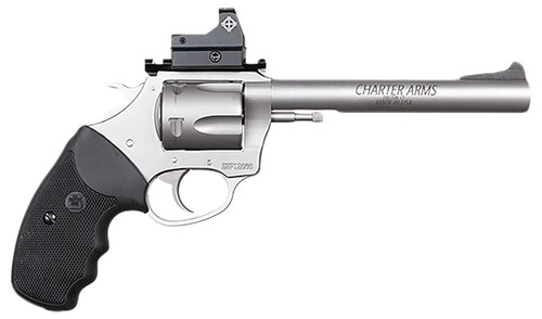Charter Arms Mastiff Target Large Frame .357 Magnum with 6-Inch Stainless Steel Barrel and Picatinny Rail - Model 73565