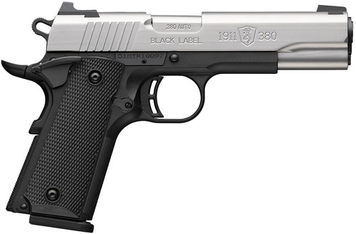 Browning 051118492 1911 Black Label Full Size in .380 ACP with 8+1 Capacity