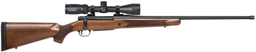 Mossberg Patriot 28240 Bolt-Action Rifle with Vortex Crossfire II Scope, 7mm PRC, 24-Inch Fluted Threaded Barrel, Brown Fixed Stock