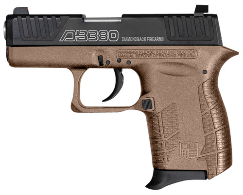 Diamondback DB0100E062 Gen4 380 ACP Pistol with Flat Dark Earth Finish and 2.8-inch Barrel