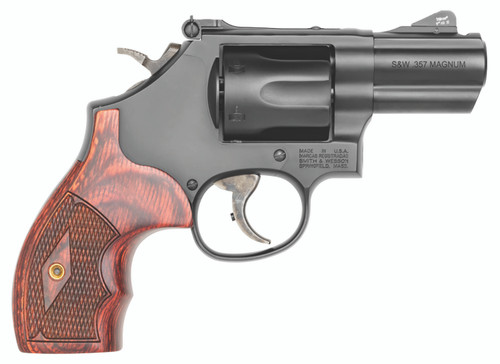 Smith & Wesson Model 19 Performance Center Carry Comp .357 Mag / .38 Special +P with 2.5-inch Barrel and Custom Wood Grip