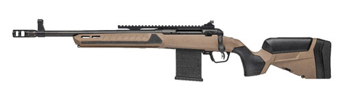 Savage Arms 32982 110 Scout V2 Left-Hand Bolt-Action Rifle in 5.56 NATO, 16.5 Inches, Coyote Tan
