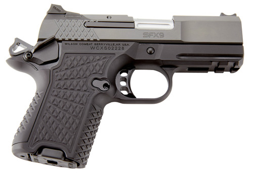 Wilson Combat SFX9SCR3A Sub-Compact 9mm Luger Pistol with Beavertail and Picatinny Rail