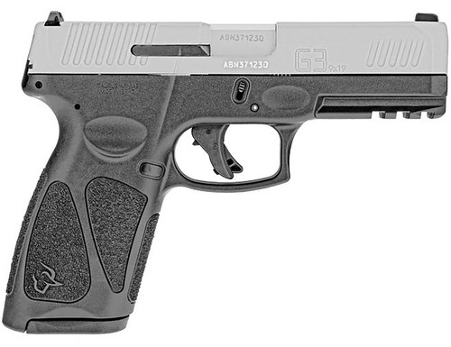 Taurus G3 Full-Size 9mm Luger Pistol with 4-Inch Matte Stainless Steel Barrel and Black Polymer Frame (Part #1-G3B949)