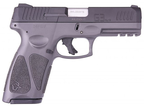 Taurus G3 9mm Full Size Pistol with 4-inch Matte Stainless Steel Barrel  Gray Polymer Frame
