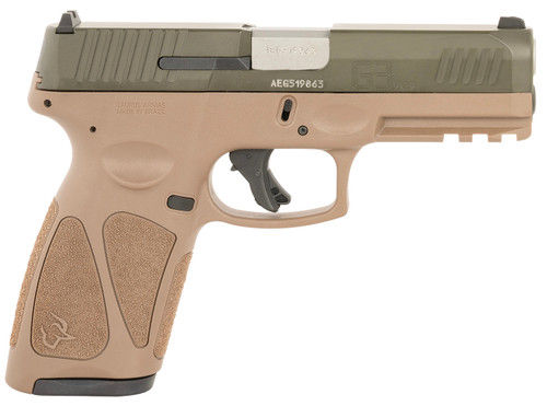 Taurus G3 Full Size 9mm Luger Pistol with 4-Inch Barrel and Brown Polymer Frame - Model 1-G3B94BB