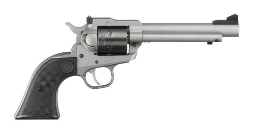 Ruger Super Wrangler .22 LR/22 WMR Revolver with 5.5-inch Silver Cerakote Barrel and Black Checkered Polymer Grips