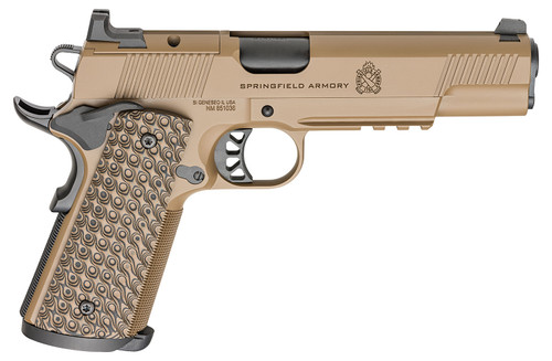 Springfield Armory PC9129LRCBAOS 9mm 1911 Long Trail with Coyote Brown Cerakote Finish