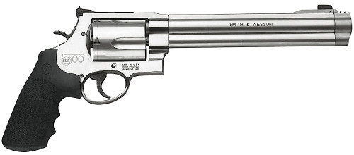 Smith & Wesson Model 500 .500 S&W Mag Stainless Steel Revolver with 8.38-inch Barrel