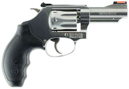 Smith & Wesson Model 63 22 LR Revolver with 3-Inch Satin Stainless Steel Barrel, J-Frame, and Hi-Viz Fiber Optic Sights