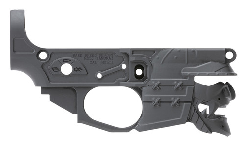 Spikes Tactical STLB630 Rare Breed Samurai Stripped Lower Receiver for AR-15 – Multi-Caliber, 7075-T6 Aluminum, Black Hardcoat Anodized