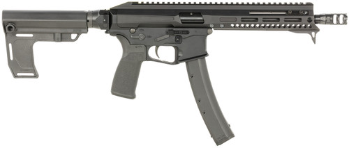 Patriot Ordnance Factory POF 2125 Phoenix 9mm Luger with 8-Inch Barrel, 35+1 Capacity, Black Anodized Finish