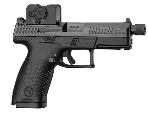 CZ P-10 C Compact 9mm Luger Pistol with 4.02-inch Threaded Barrel and Optic Ready Steel Slide
