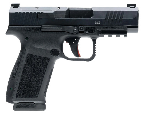 Canik Mete MC9LS Sub-Compact 9mm Luger Pistol  Black Steel Barrel, Interchangeable Grips