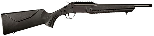Rossi LWC86OB-BK 8.6 Blackout Break Open Rifle with 16.5-inch Threaded Barrel and Steel Receiver