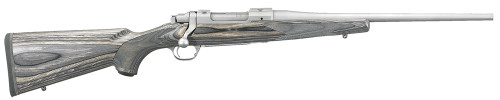 Ruger Hawkeye Compact .243 Win Stainless Steel Bolt-Action Rifle with Fixed Black Laminate Stock