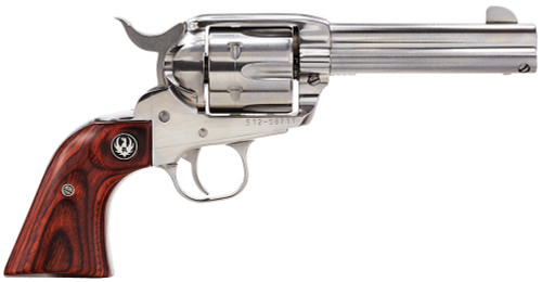 Ruger Vaquero Medium Frame .357 Magnum/.38 Special Revolver with High Gloss Stainless Steel - Part #5109