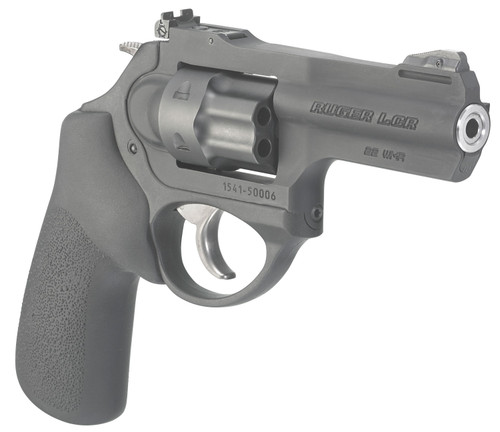 Ruger LCRx .22 WMR Revolver with 3-Inch Matte Black Barrel and Hogue Tamer Monogrip
