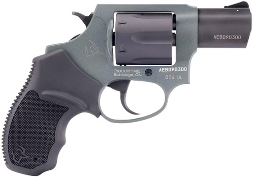 Taurus 856 Ultra-Lite Small Frame Revolver in .38 Special with Matte Black Finish and Charcoal Green Aluminum Frame