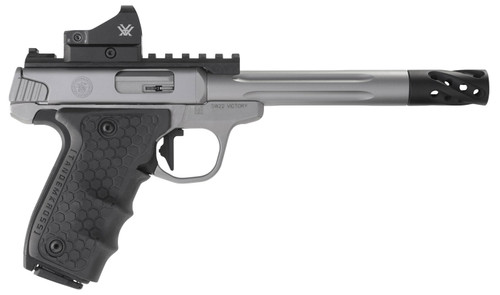 Smith & Wesson Victory Performance Center 12079 22 LR Pistol with Tandemkross Black HiveGrip and Red Dot Sight