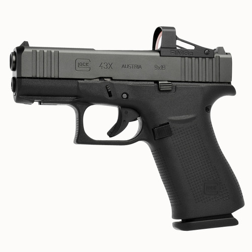 Glock G43X MOS Sub-Compact 9mm Luger Pistol with Optic Ready Slide - Model PX4350201FRMOS