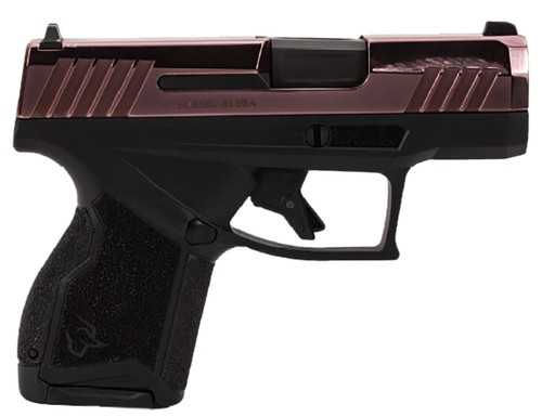 Taurus GX4 Micro-Compact 9mm Pistol with Satin Black DLC Barrel and Rose Gold PVD Slide