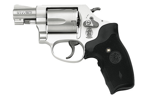 Smith & Wesson M637 Model 163052 J-Frame Revolver with Crimson Trace Lasergrip, 38 Special +P, 1.88-Inch Stainless Steel Barrel