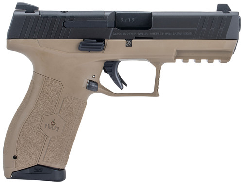 IWI US Masada M9ORP10FDNS 9mm Full Size Pistol with Flat Dark Earth Frame and Optic Ready Steel Slide