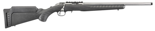 Ruger American Rimfire Full Size .22 WMR Rifle with 18-Inch Threaded Barrel, Black Synthetic Stock, and Scope Rail - Part 8352