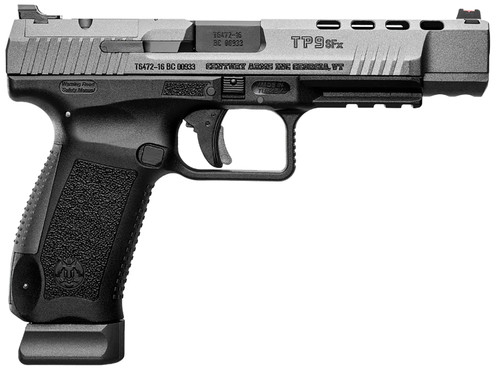 Canik TP9SFx 9mm Luger Pistol with Tungsten Gray Match Grade Barrel and Optic Cut