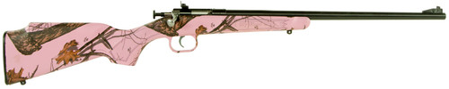 Crickett KSA2161 Youth .22 LR Single Shot Rifle with Blued Finish and Mossy Oak Pink Blaze Stock