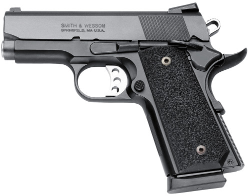 Smith & Wesson M1911 Pro Sub-Compact 45 ACP Pistol with 3-Inch Stainless Steel Barrel, Black Serrated Slide, and Scandium Alloy Frame - Part #178020