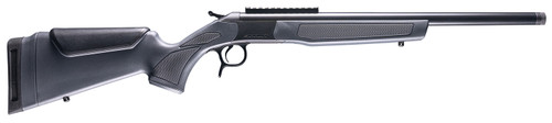 CVA CR4439 Scout  35 Whelen 1rd 22" Blued Threaded Barrel, Blued Picatinny Rail Receiver, Stealth Gray Fixed Synthetic Stock