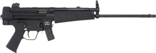 HK SP5L 9mm Luger Pistol with 16.5-inch Threaded Barrel, Black Finish