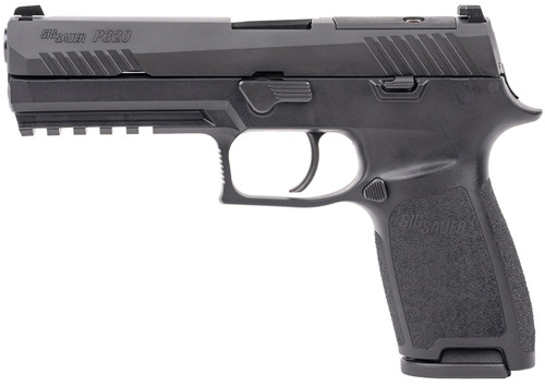 Sig Sauer P320 9mm Striker Fire Pistol with 4.7-Inch Barrel, Black Finish, 17+1 Capacity