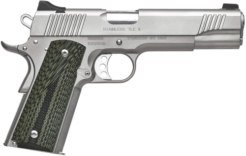 Kimber MFG. Inc. TLE II 45 ACP 5-Inch Stainless Match Grade Pistol with Beavertail and G-10 Grips