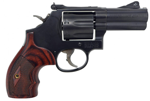 Smith & Wesson Model 586 Performance Center L-Comp 357 Mag Revolver with 3-inch Ported Barrel and Rosewood Grip