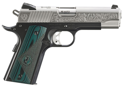 Ruger Model 16704 Myodan NC 45 Street Edition with Green/Black Deluxe Checkered G10 Grips