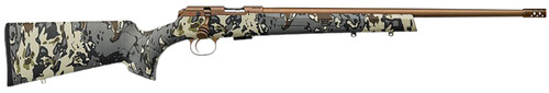 CZ 457 American Hunter .22 LR Bolt-Action Rifle with Bronze Cerakote Finish and Veil Camo Synthetic Stock
